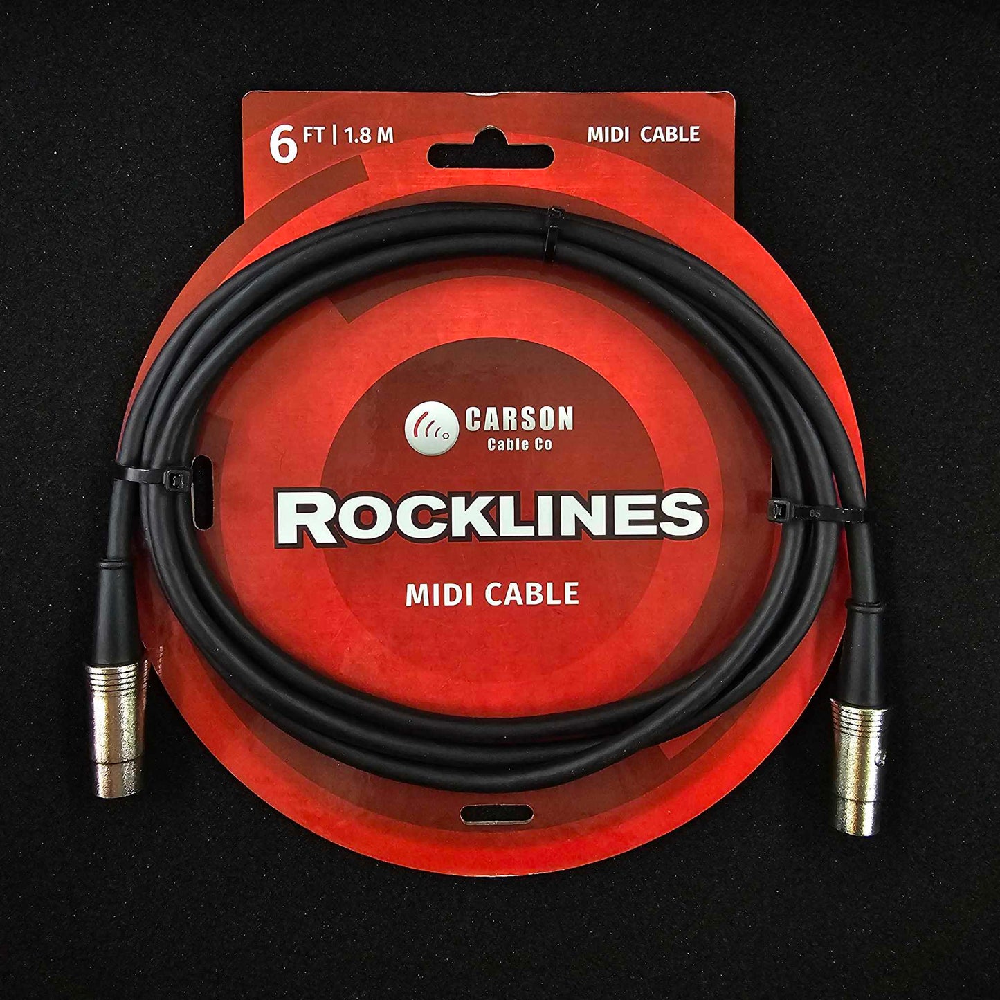 Rock Leads 6ft 5 Pin Midi Cable