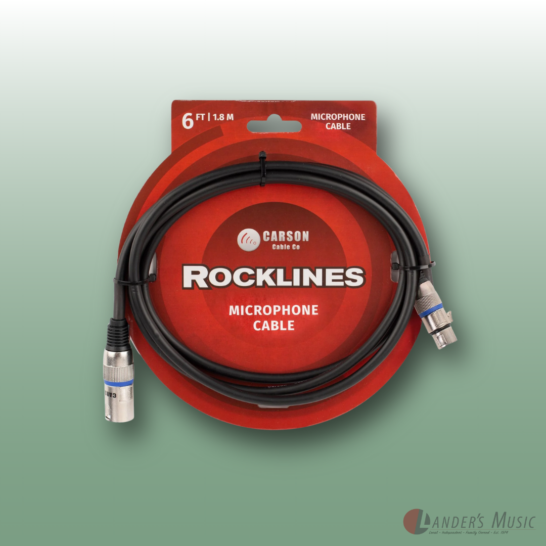 Carson Rocklines 6ft Microphone Cable
