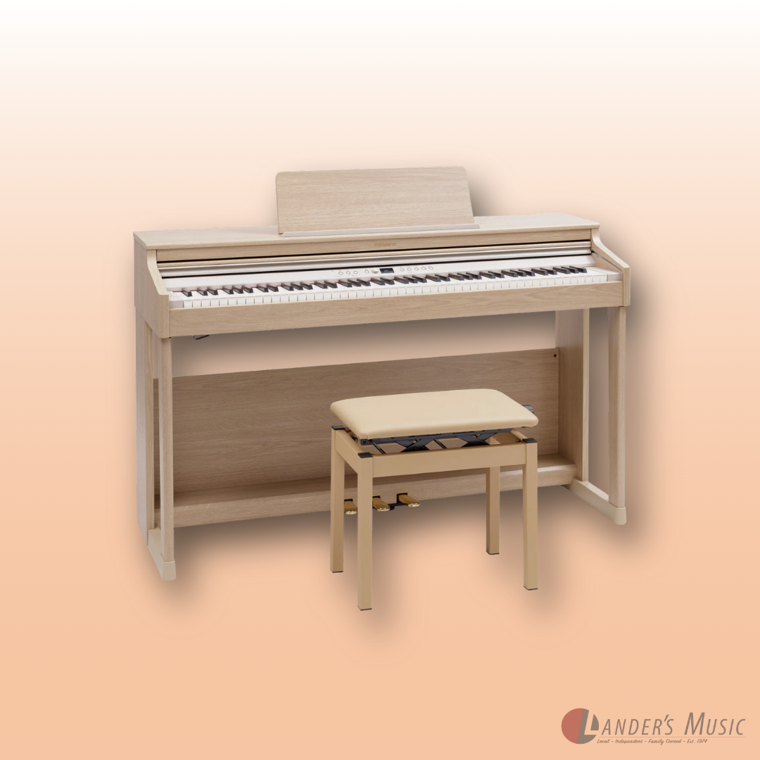 Roland RP701LA Light Amber Oak Digital Piano With Bench