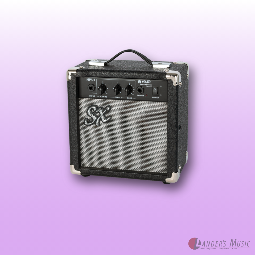SX PB Style in Black Bass Guitar and Amp Package – Lander's Music