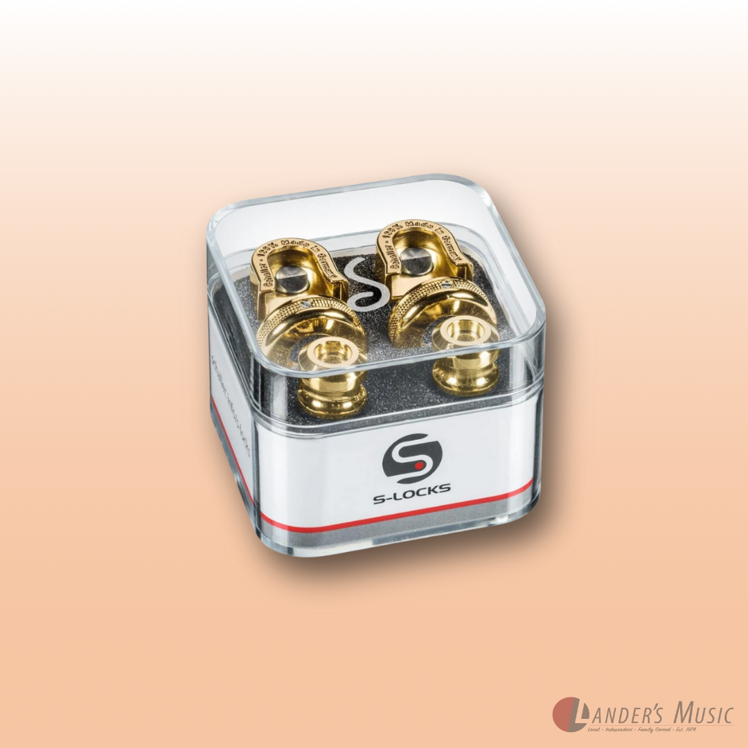 Schaller S-Lock Gold Guitar Strap Locks