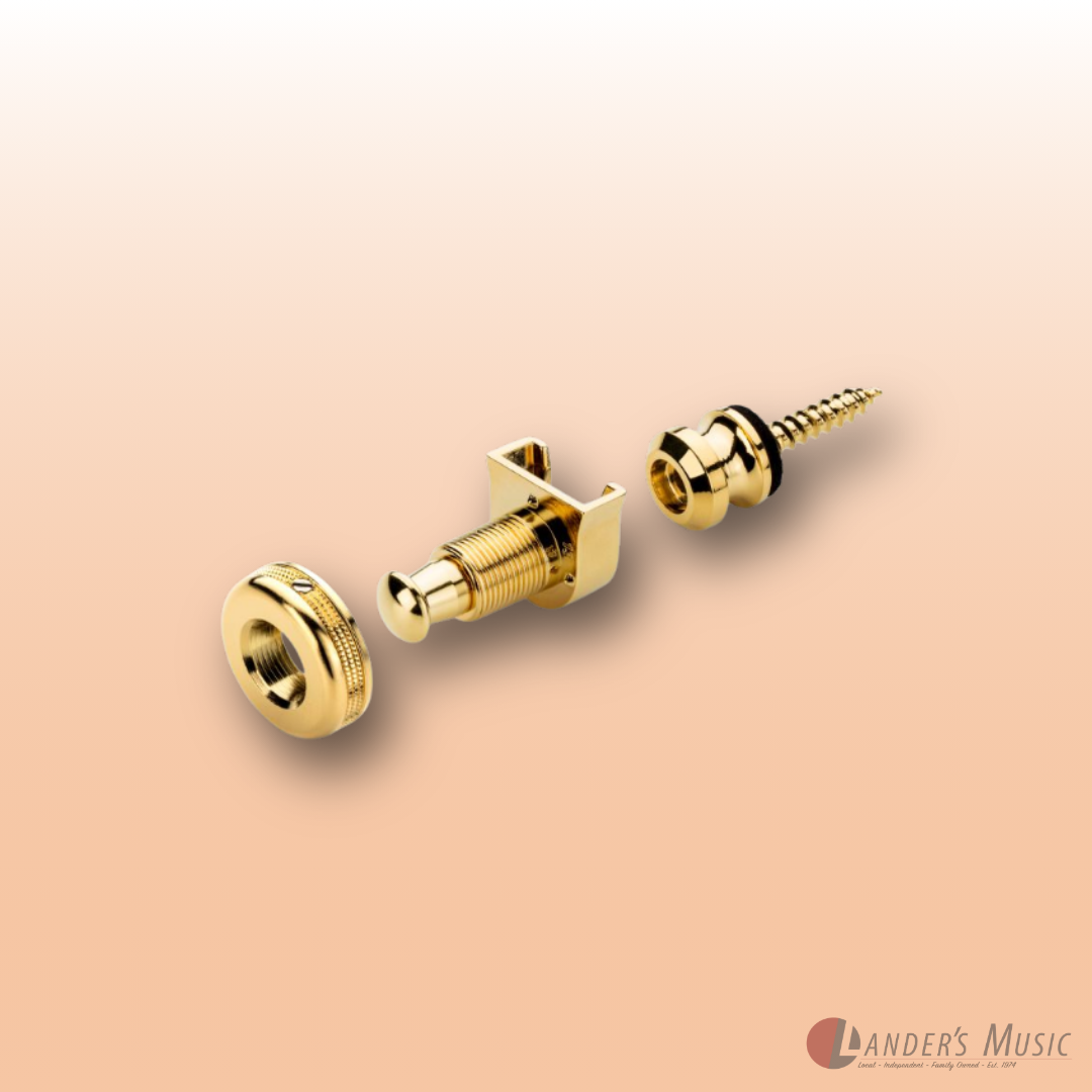 Schaller S-Lock Gold Guitar Strap Locks