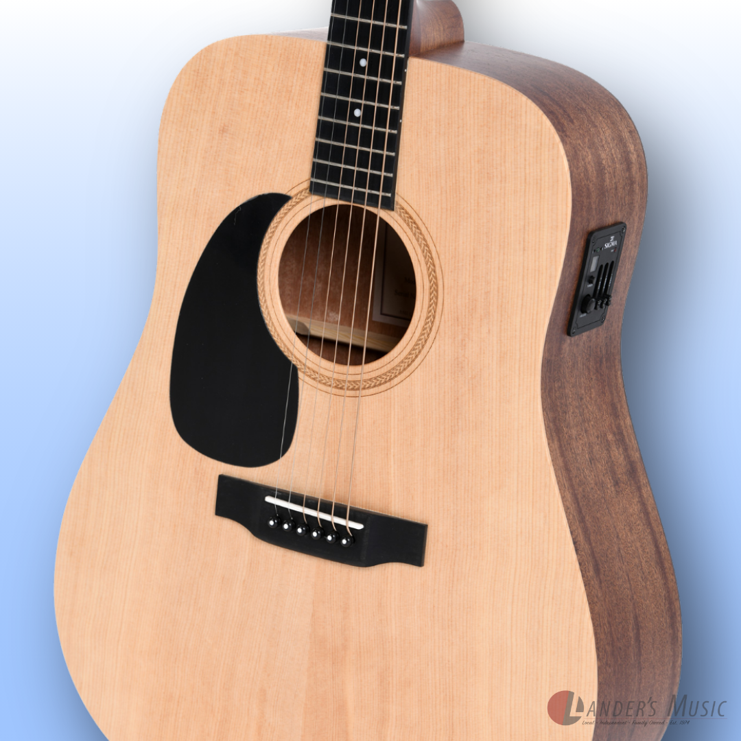 Sigma SE Series DMEL Dreadnought Left Handed Electric/Acoustic Guitar