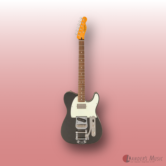 Squier FSR Classic Vibe SH Custom Charcoal Frost Metallic Telecaster with Bigsby