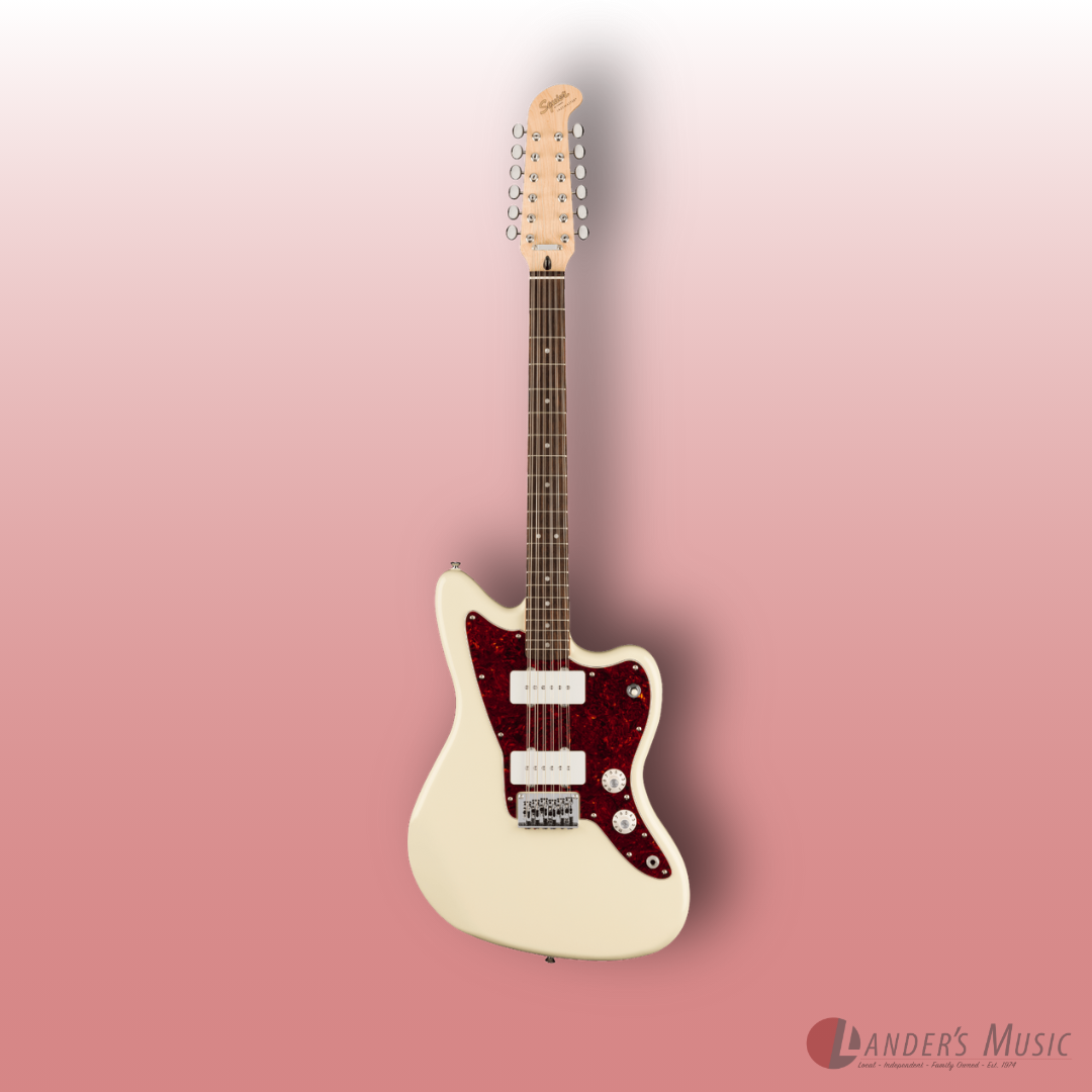 Squier Paranormal Series Olympic White Jazzmaster XII 12-String Electric Guitar