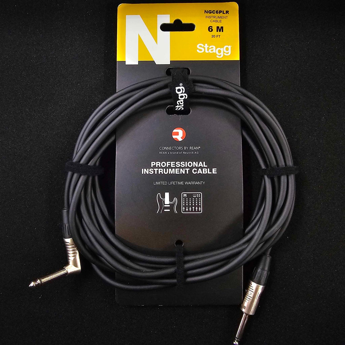Stagg 20ft Professional Instrument Cable