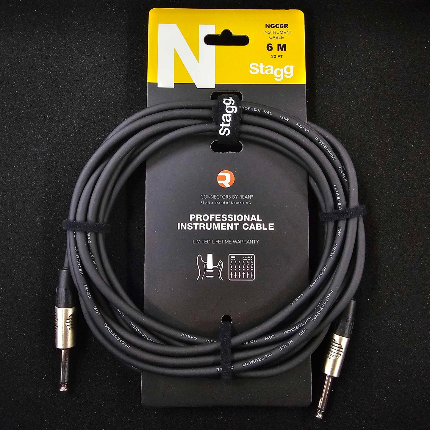 Stagg 20ft Professional Instrument Cable