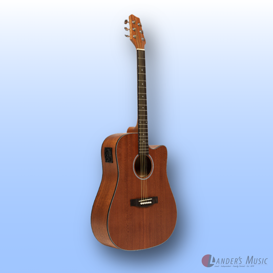 Stagg SA25-DCE Mahogany Electric/Acoustic Guitar