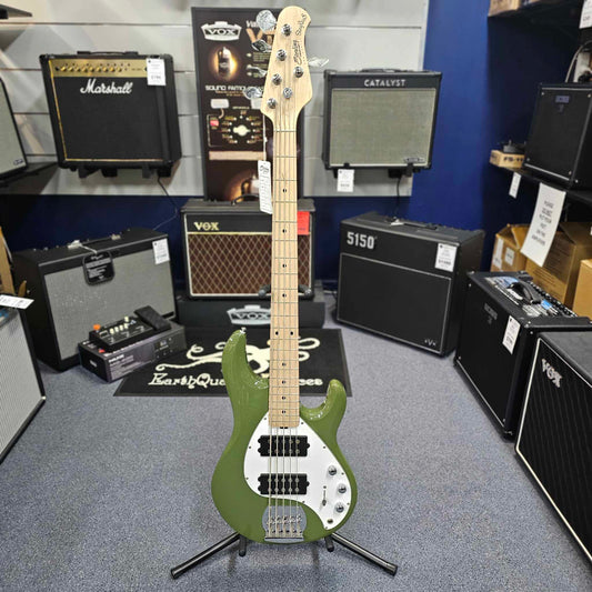 Sterling by Musicman Stingray Ray5 Olive Bass Guitar