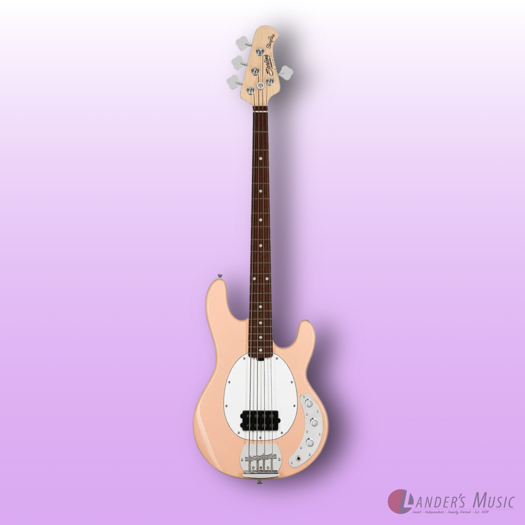 Sterling by Musicman Stingray Ray4 Pueblo Pink Bass Guitar