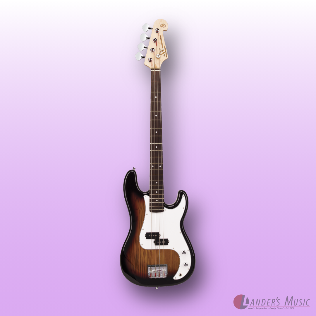 SX PB Style in Tobacco Sunburst Bass Guitar and Amp Package