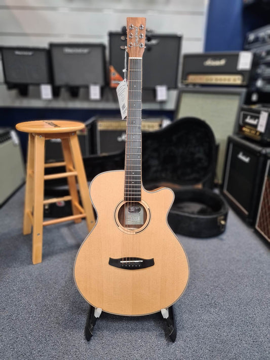 Tanglewood DBTSFCEBW Discovery Exotic Superfolk Electric/Acoustic Guitar