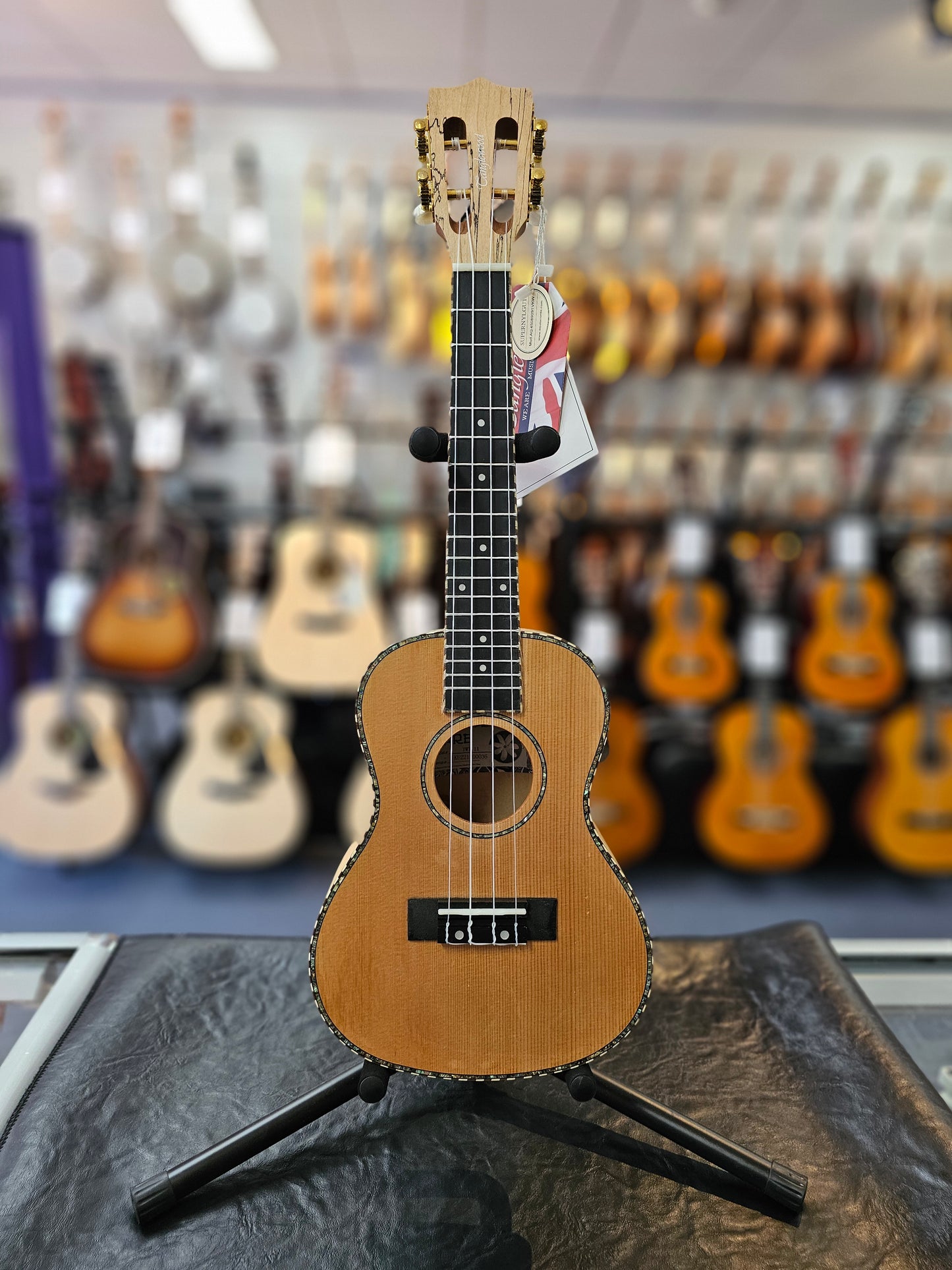 Tanglewood TWT11B Tiare Series Cedar/Splated Maple Concert Ukulele with Gig Bag