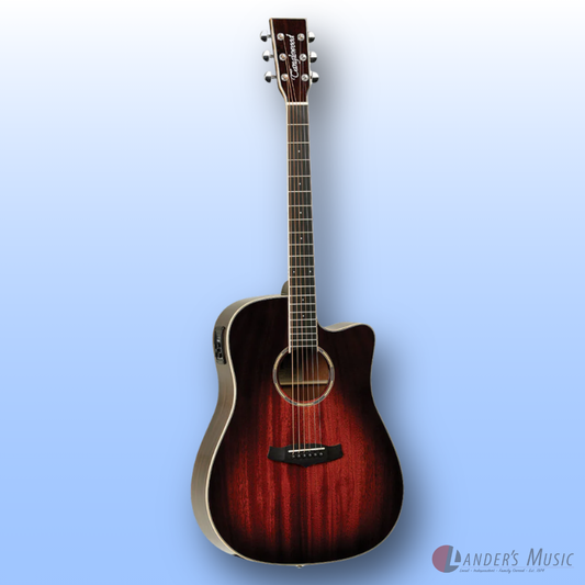 Tanglewood TWPRO5-CE-AVB Winterleaf Pro Antique Vintage Burst Gloss Electric/Acoustic Guitar