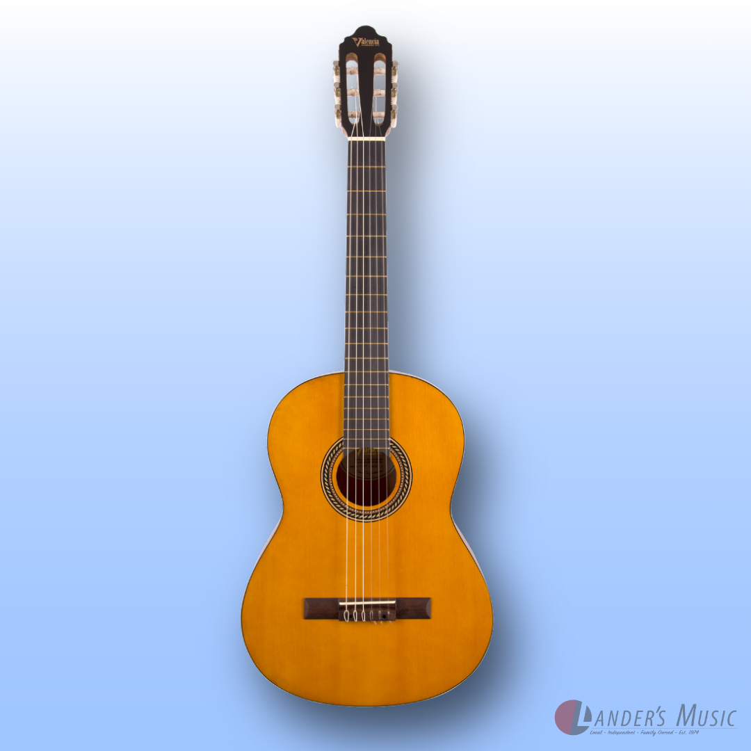 Valencia VC204 4/4 Size Nylon String Guitar