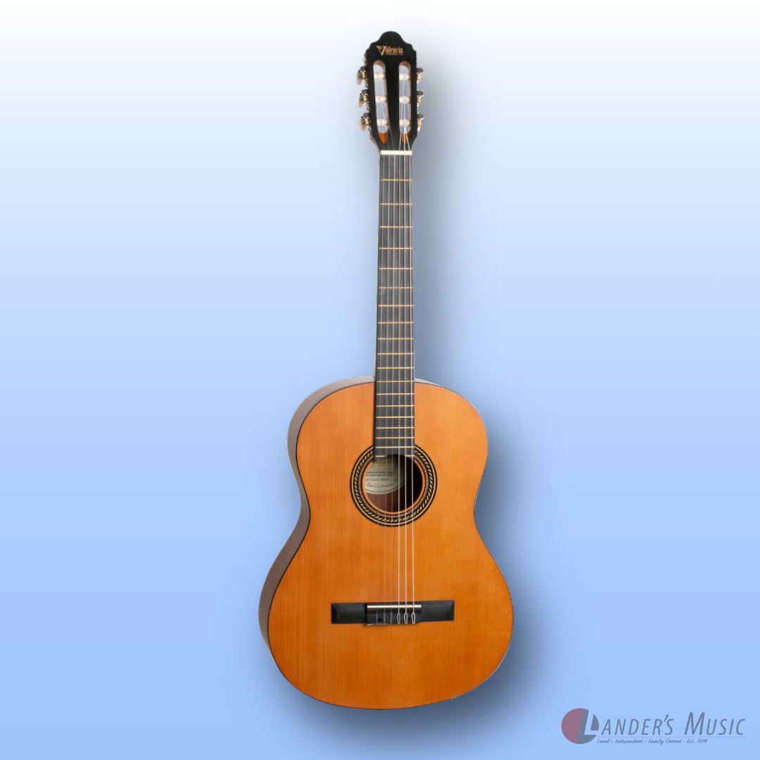 Valencia VC204HL 4/4 Size Left-Handed Hybrid Nylon String Guitar