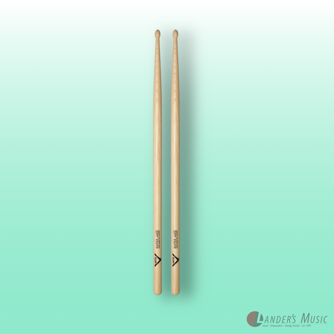 Vater Super Jazz American Hickory Wood Tip Drumsticks