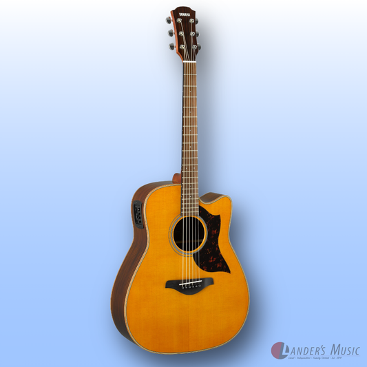 Yamaha A1R Vintage Natural Electric/Acoustic Guitar