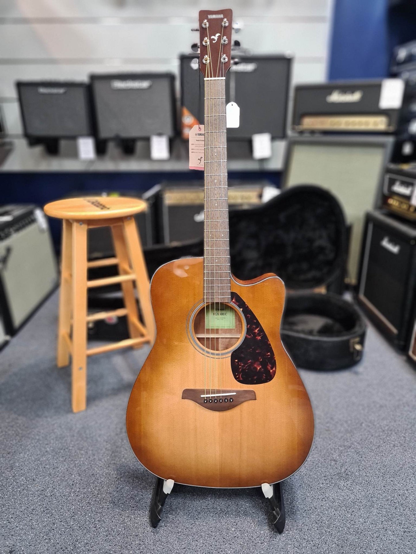 Yamaha FGX800C Sand Burst Electric/Acoustic Guitar