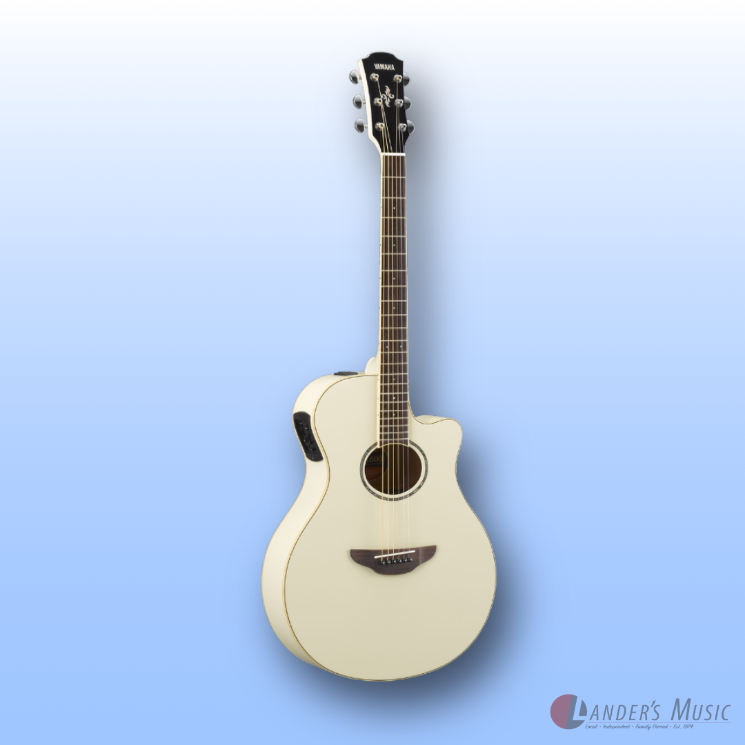Yamaha APX600 Vintage White Electric/Acoustic Guitar