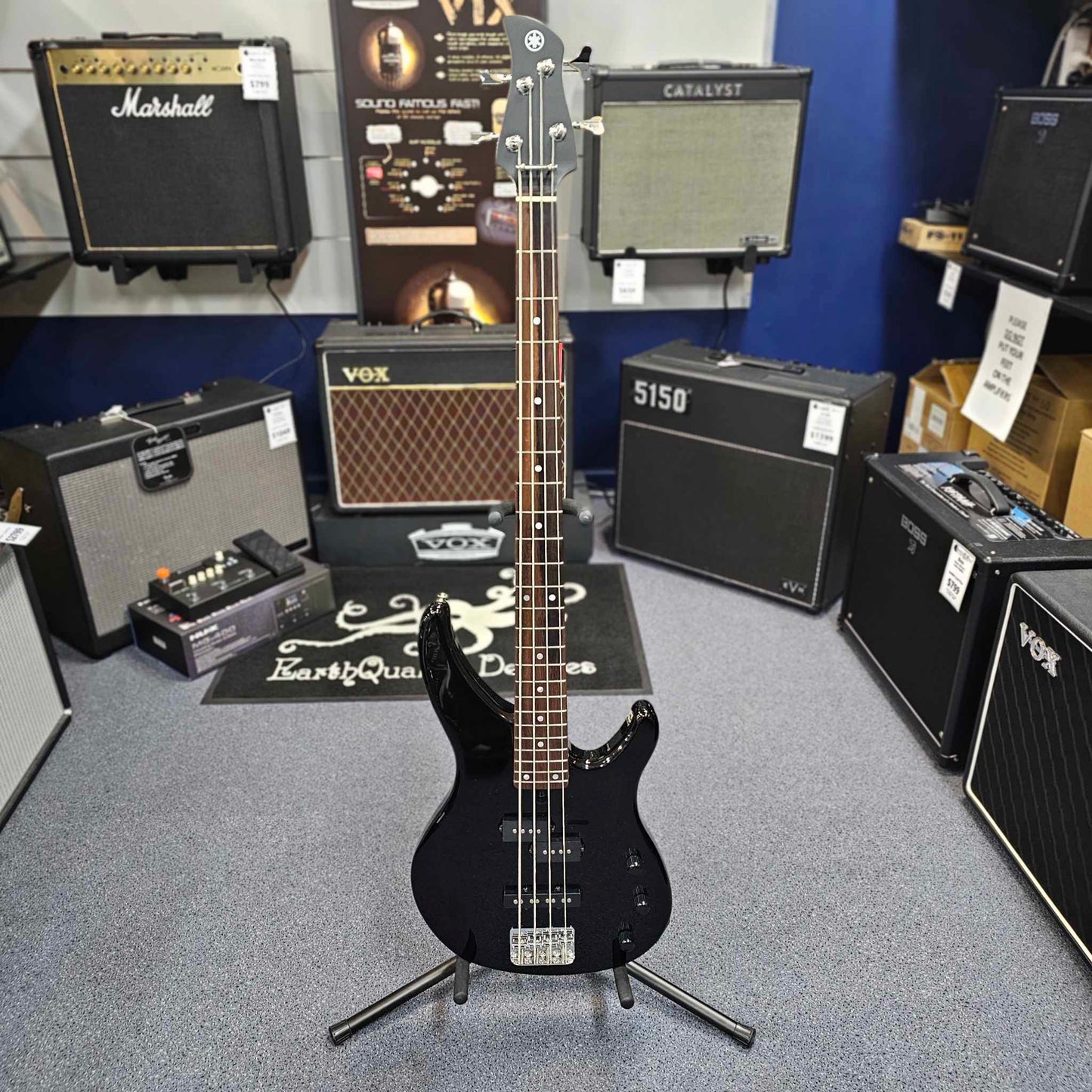 Yamaha TRBX174 Black Bass Guitar