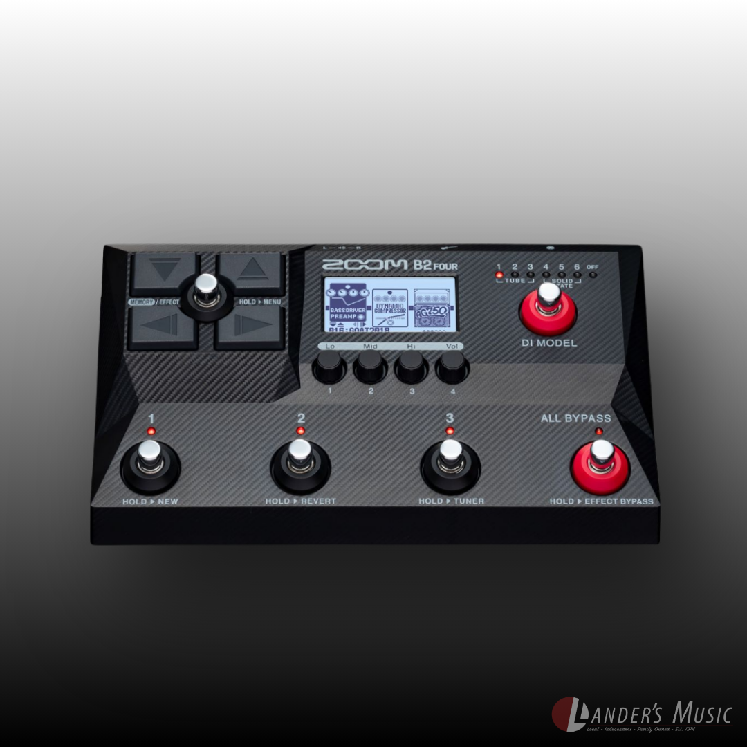 Zoom B2 Four Bass Guitar Multi Effects Unit
