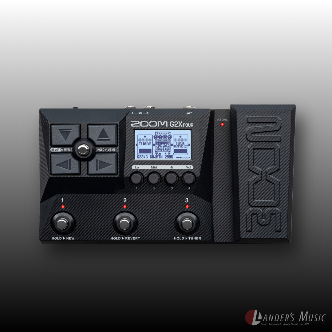 Zoom G2X Four Guitar Multi Effects Unit – Lander's Music Store Zoom G2X Four Guitar Multi Effects Unit – Lander's Music Store