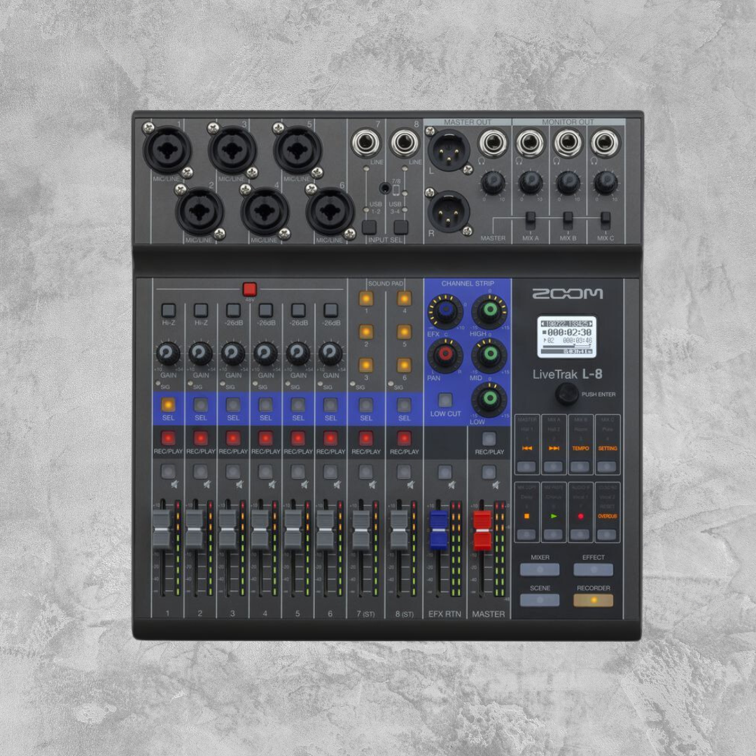 Zoom LiveTrak L-8 Digital Mixer Recorder