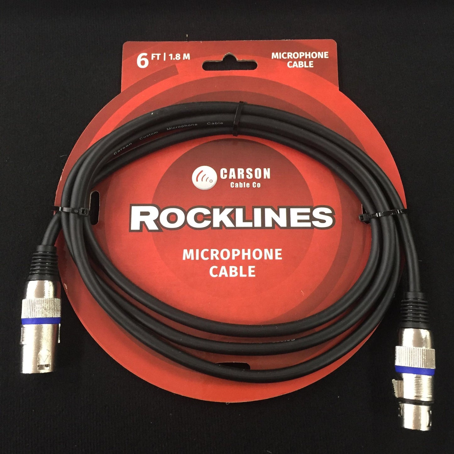Carson Rocklines 6ft Microphone Cable