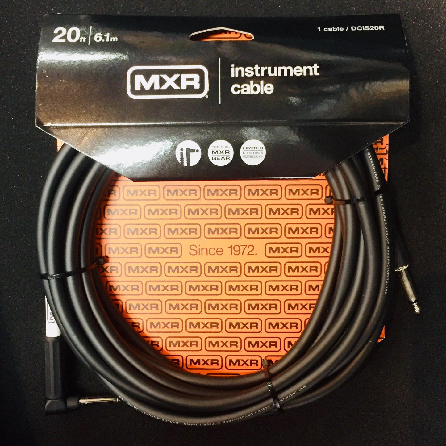 MXR Right Angled Instrument Cable